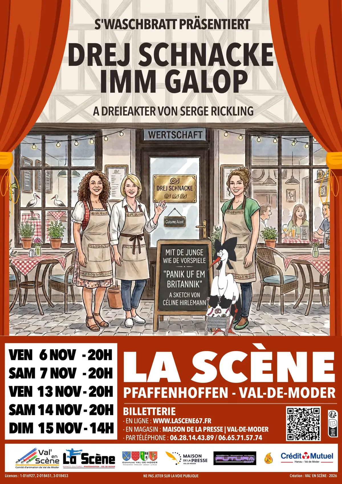 Drej Schnacke imm Galop – S’WASCHBRATT THEATER