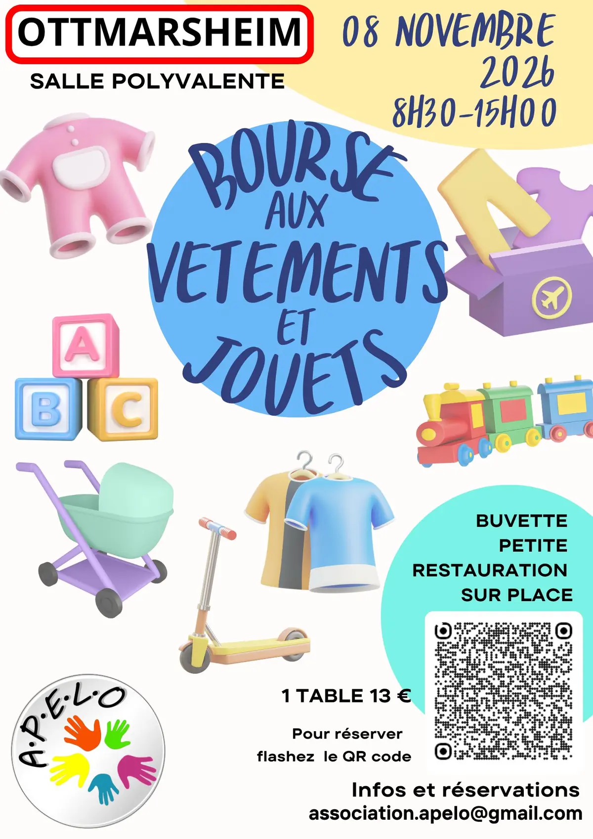 Grande bourse aux vêtements et jouets @ Ottmarsheim