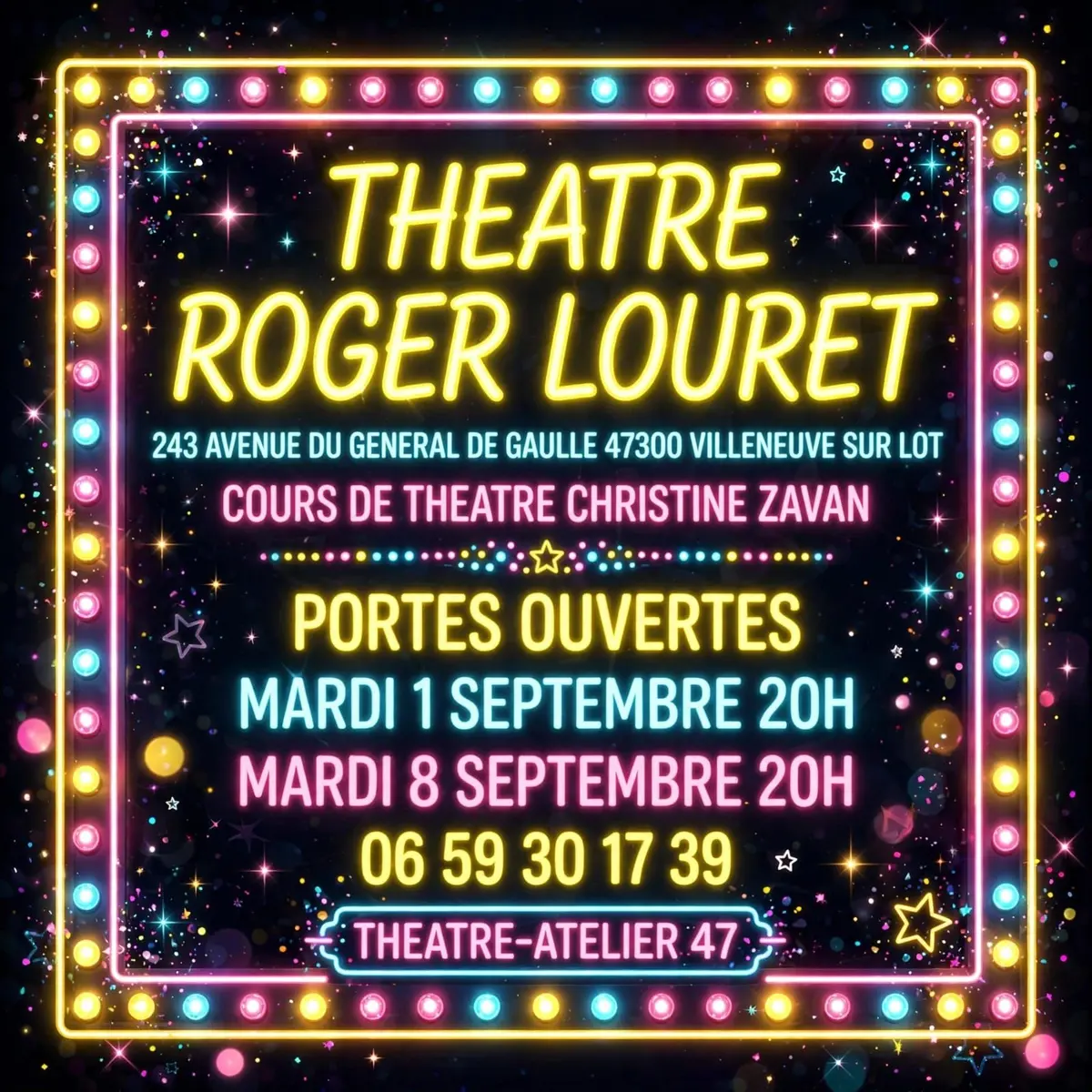 portes ouvertes des cours de théâtre Christine Zavan