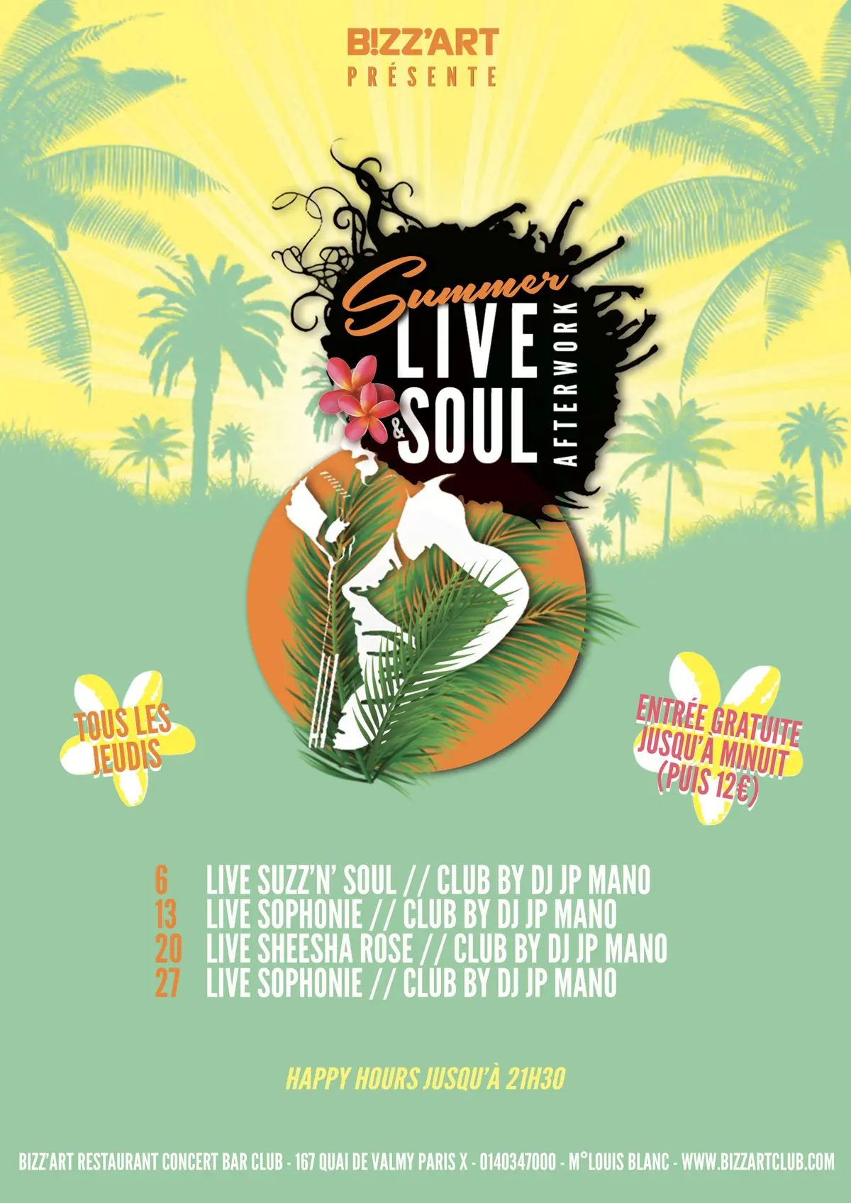 SUMMER AFTERWORK Live Sophonie // Club by DJ JP Mano