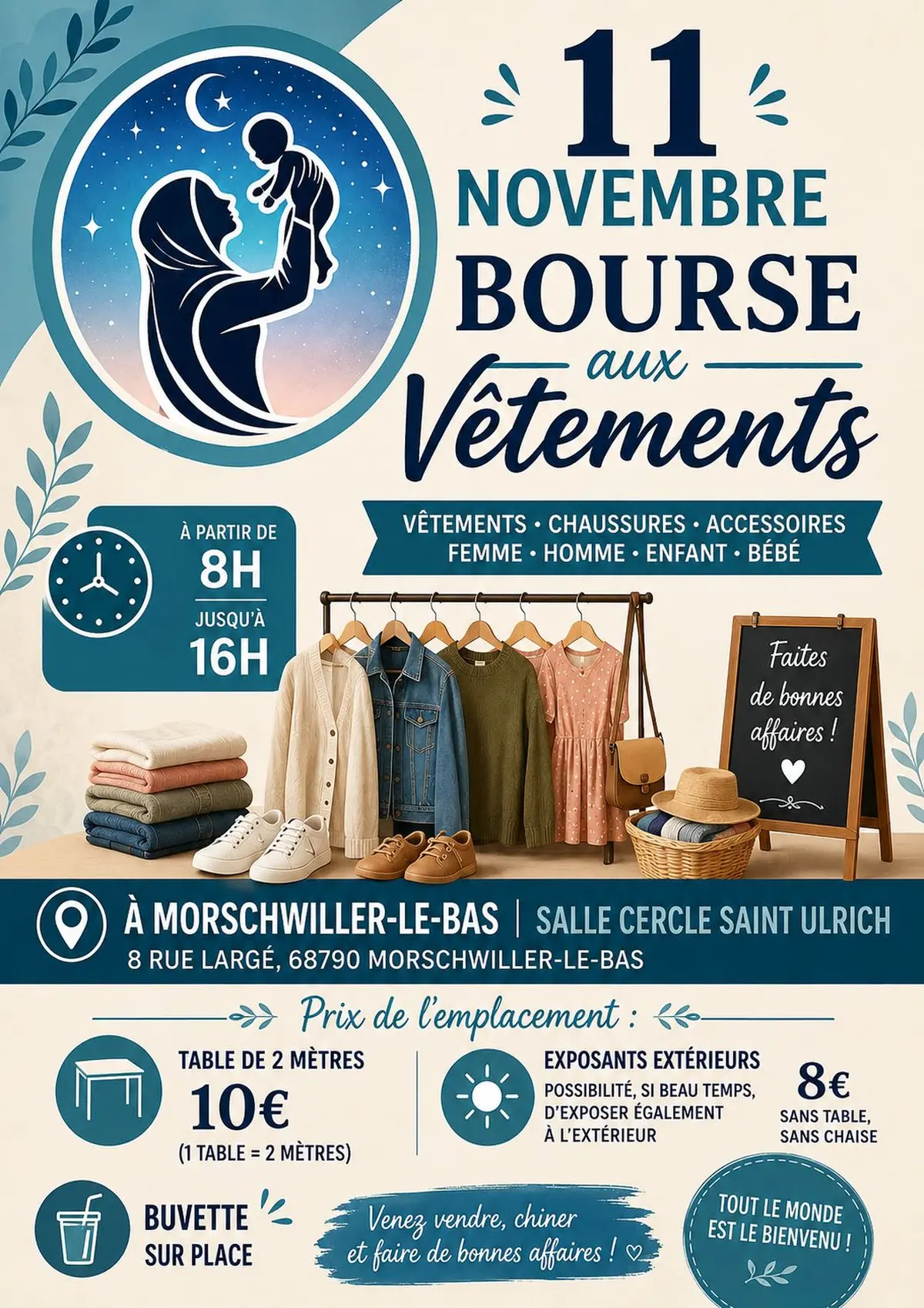 Bourse vêtement