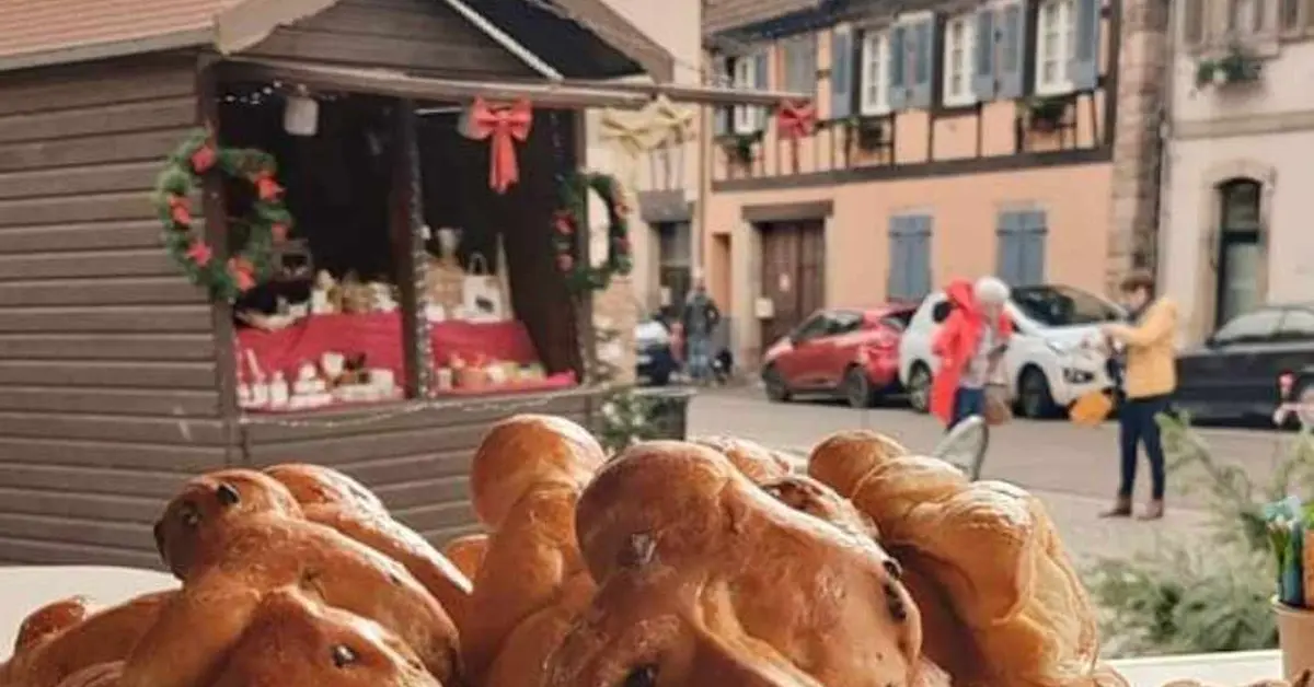 De bons maneles &agrave; d&eacute;guster au March&eacute; de No&euml;l &agrave; Andlau 
