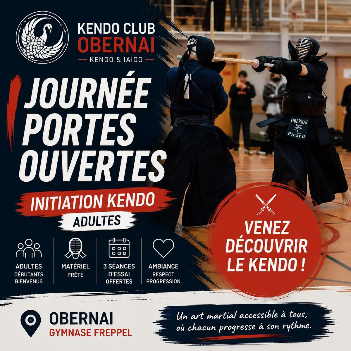 Portes ouvertes Kendo Adultes à Obernai