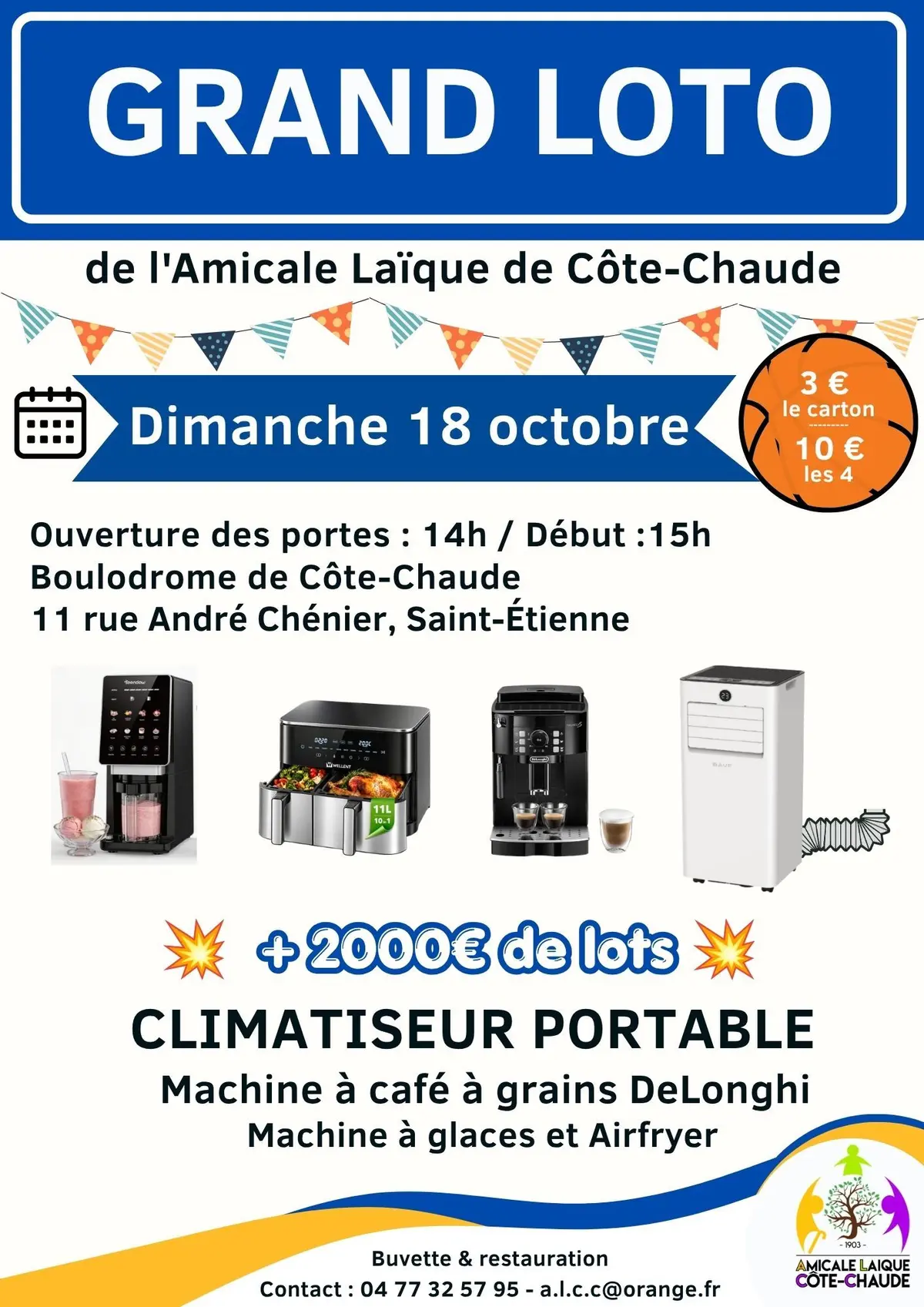 LOTO de l'Amicale Laïque de Côte-Chaude