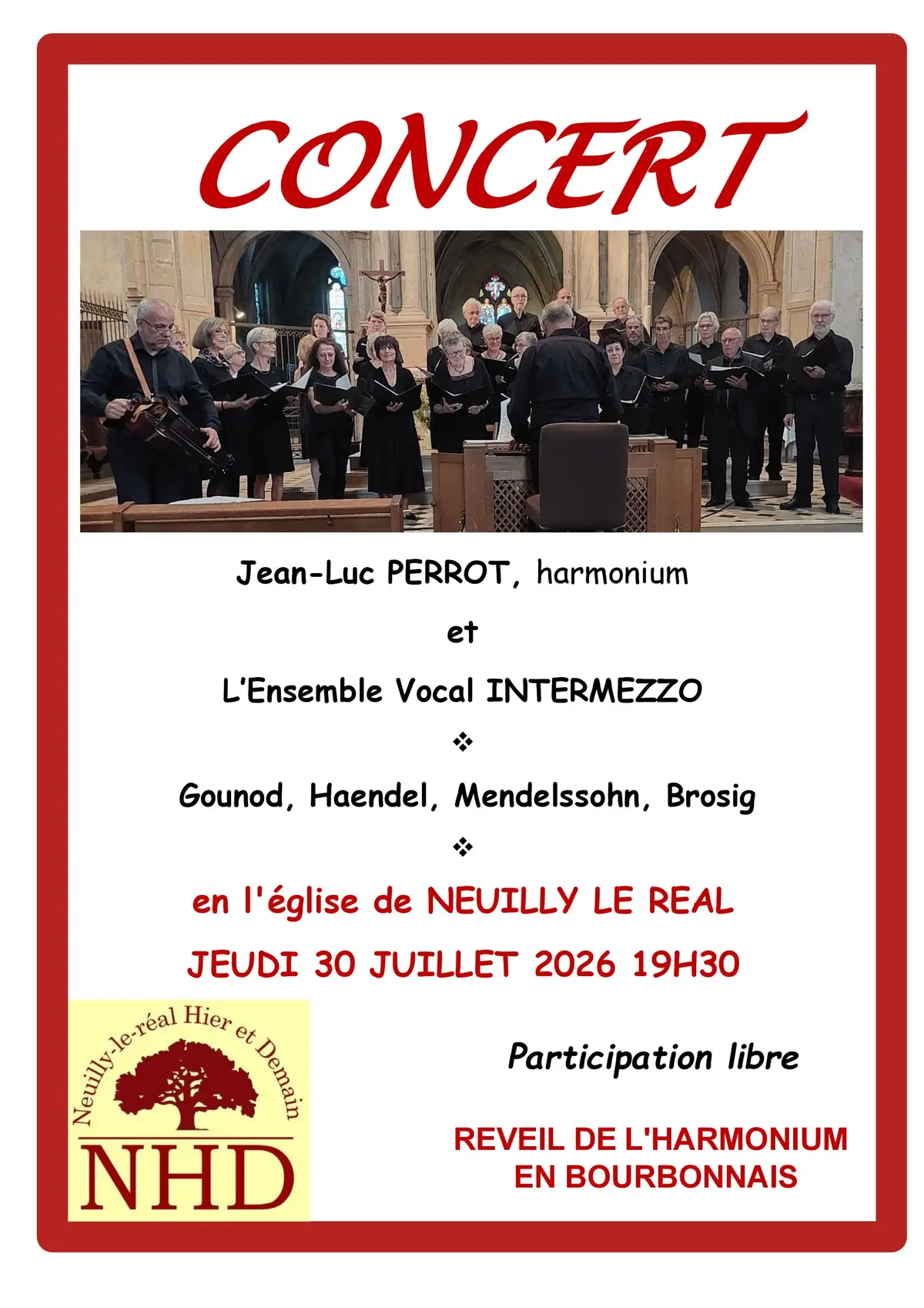 Concert exceptionnel - Harmonium et Ensemble vocal Intermezzo