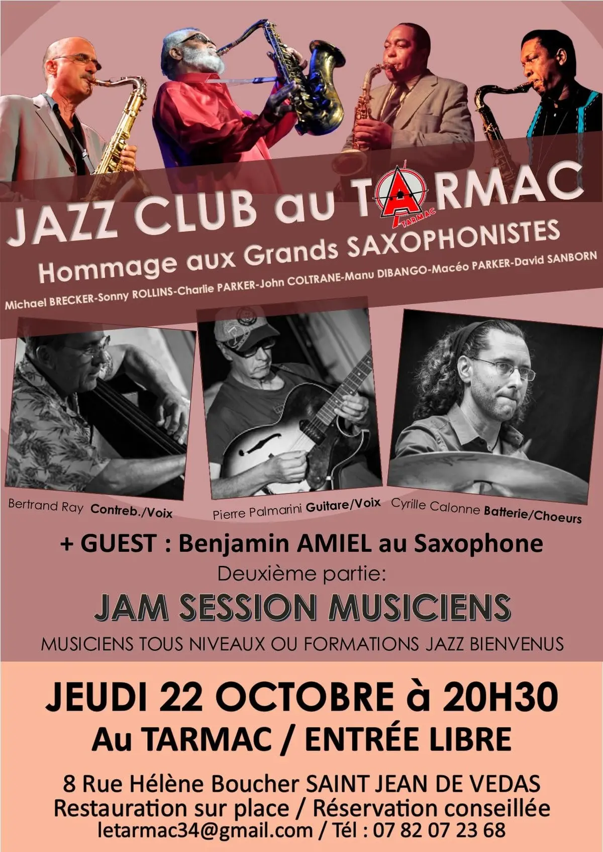 Hommage aux grands saxophonistes