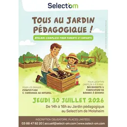Animation estivale Parents-Enfants au jardin pédagogique du Select’om