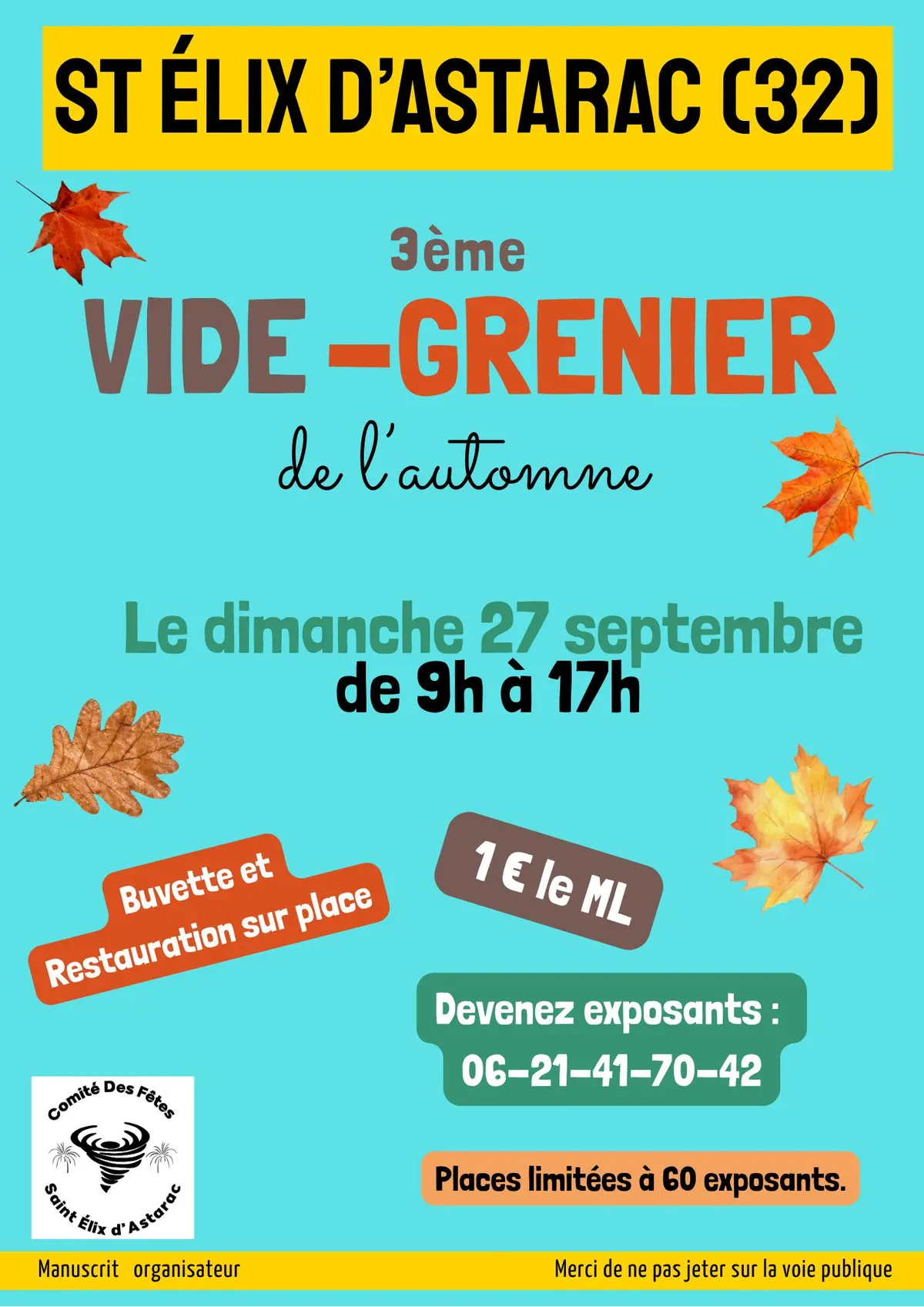 3ème vide-greniers de l'automne