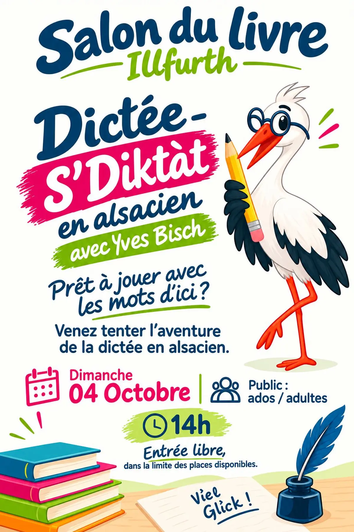 Dictée - S'Diktàt en alsacien avec Yves Bisch