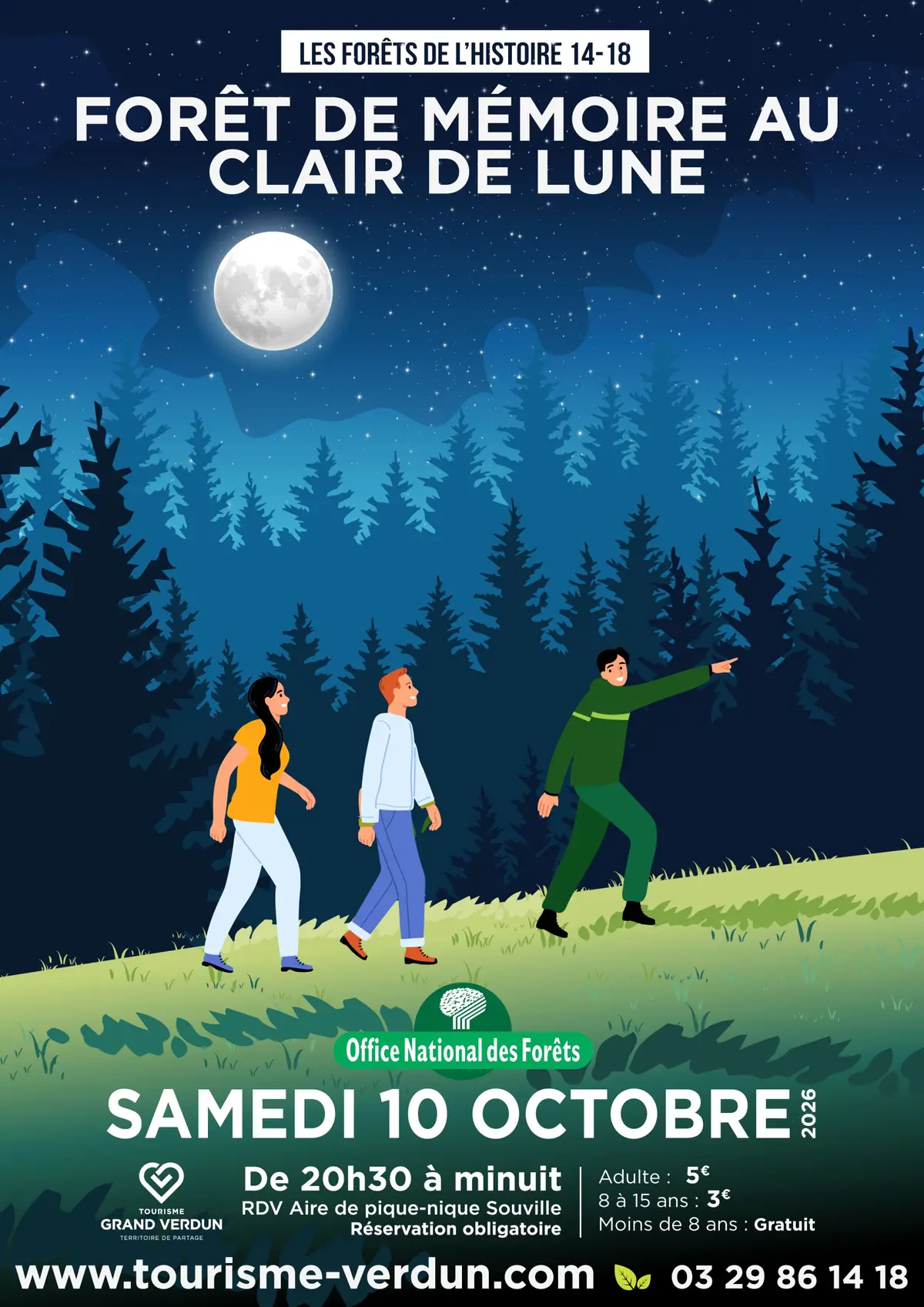 Les Forêts de l’Histoire 14-18 : Forêt de Mémoire au clair de lune