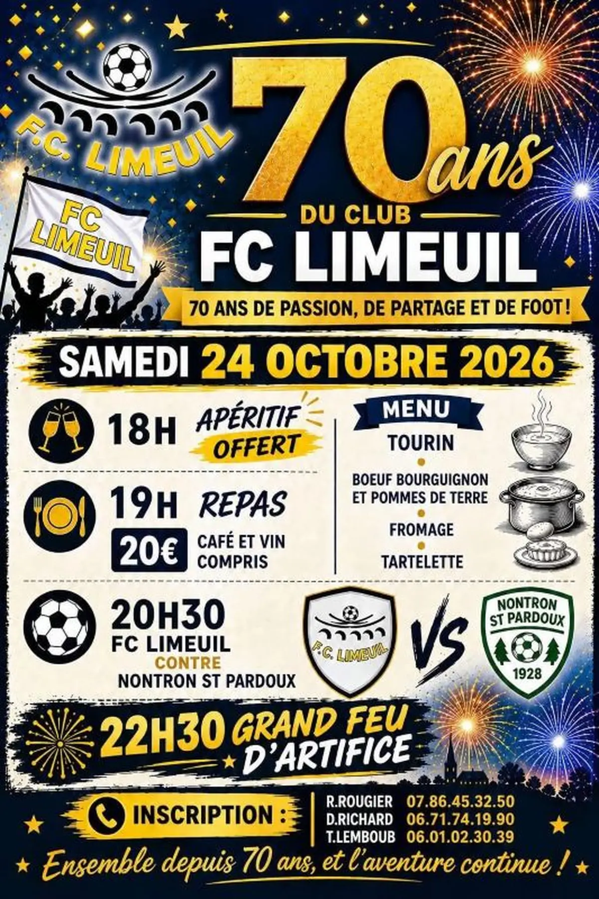 70 ans du Club FC Limeuil