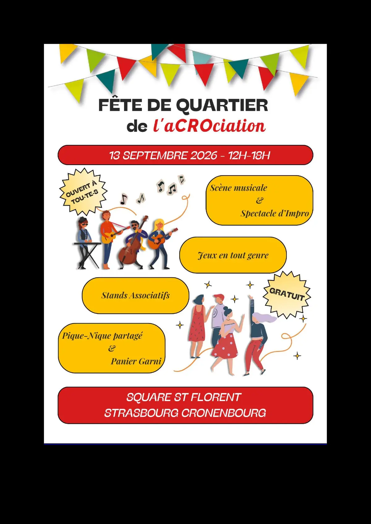 Fête de quartier à Cronenbourg