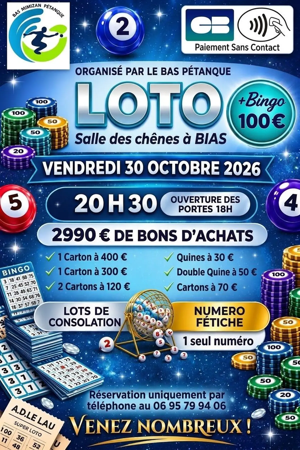 Loto BAS Mimizan Petanque 