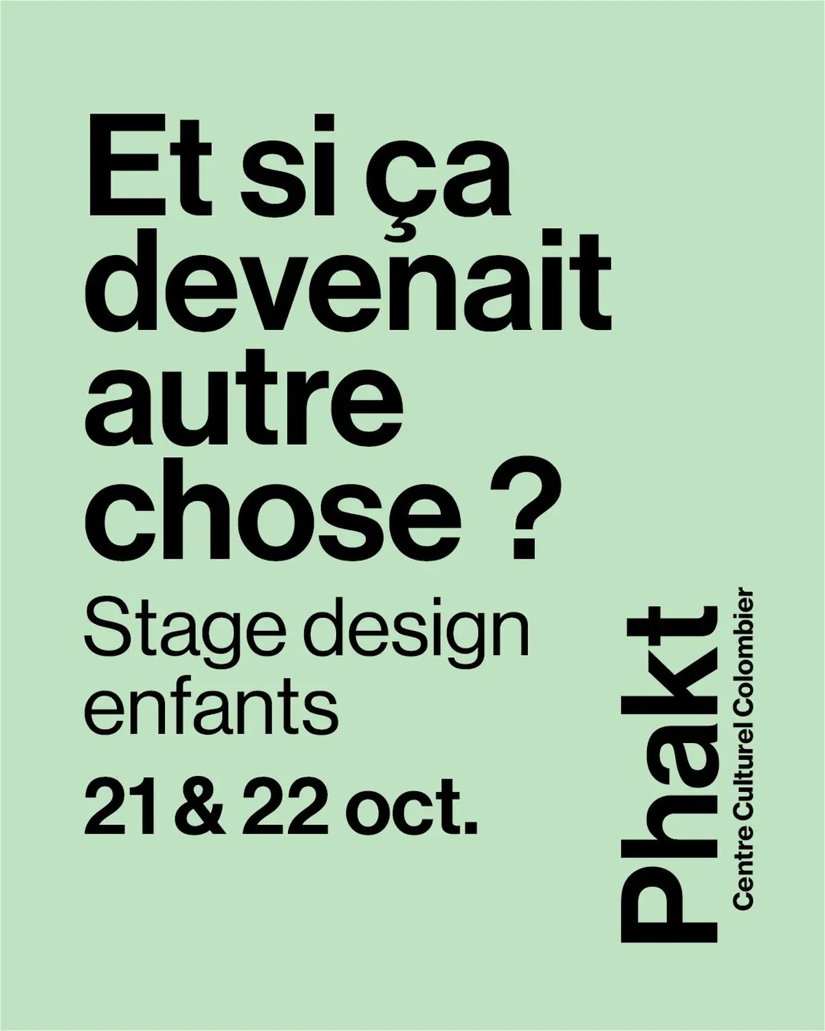 Stage design enfants 6-10 ans