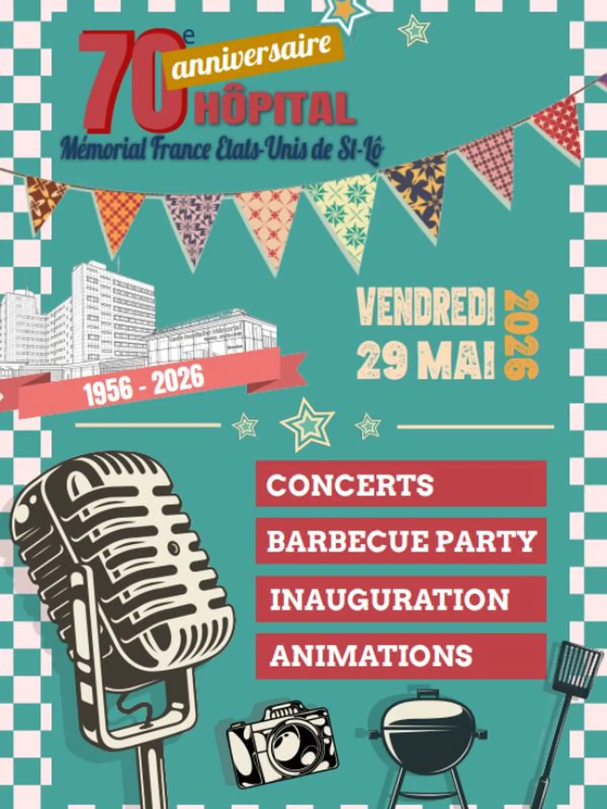 70e anniversaire hôpital Mémorial France Etats-Unis
