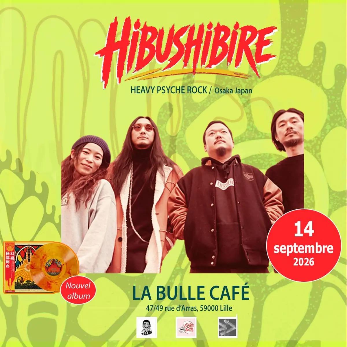 Concert live psych rock / Lundi 14 septembre 2026 / La Bulle Café LILLE