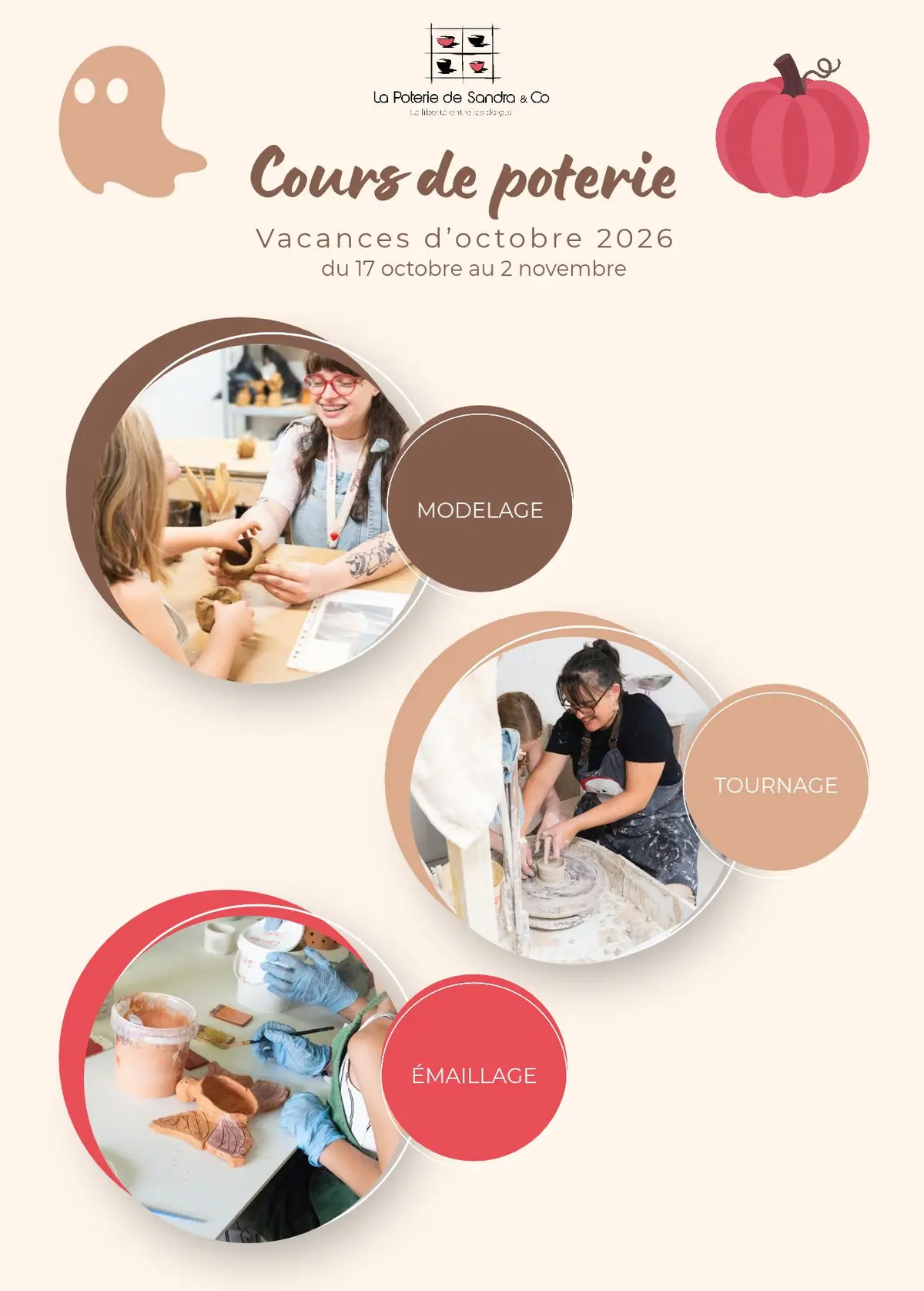 Atelier Poterie – Vacances d'octobre