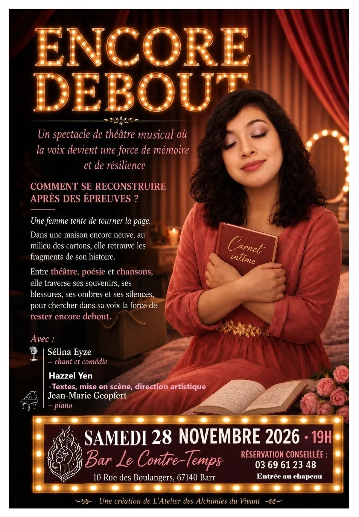 ENCORE DEBOUT: un spectacle de théâtre musical, poétique et participatif
