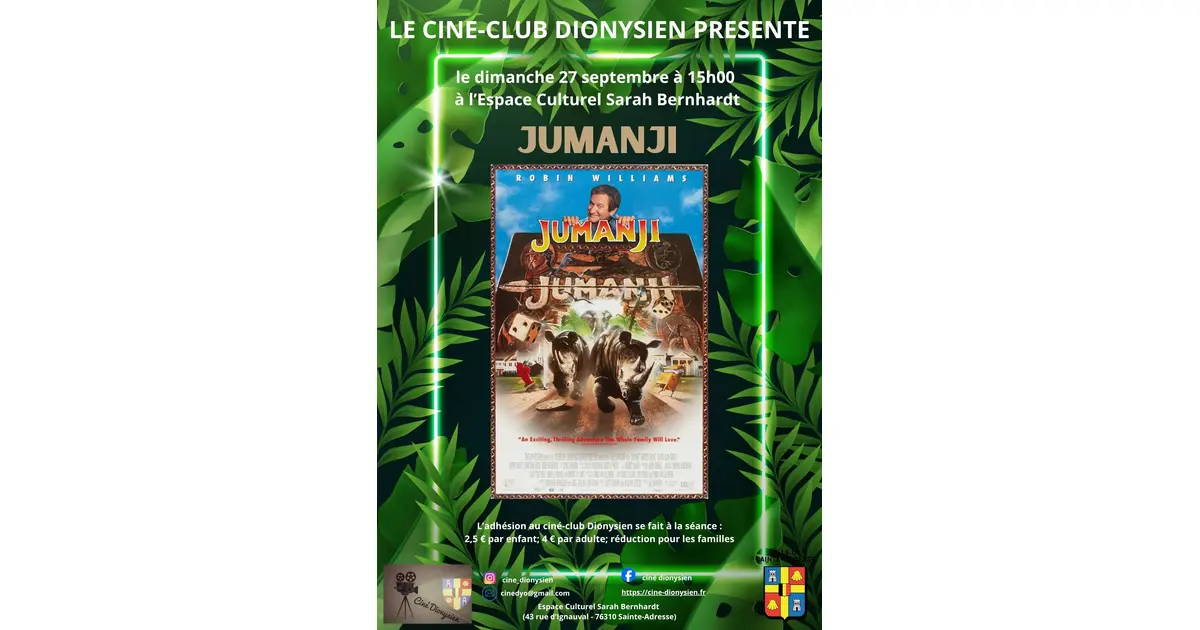 Projection "Jumanji" par le ciné-club Dionysien