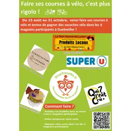 Faire ses courses à vélo c'est plus rigolo