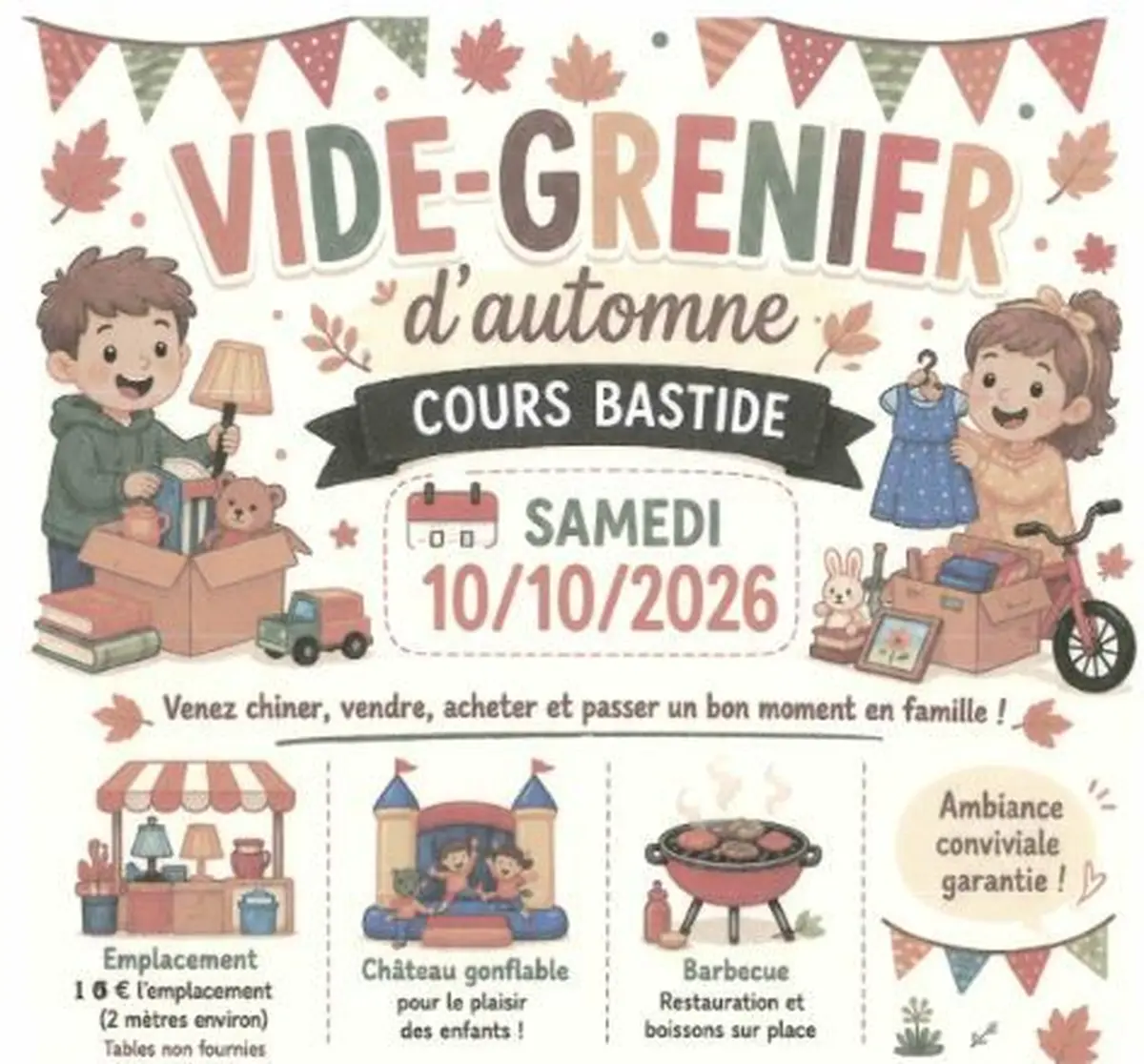 Vide-greniers d'automne Cours bastide