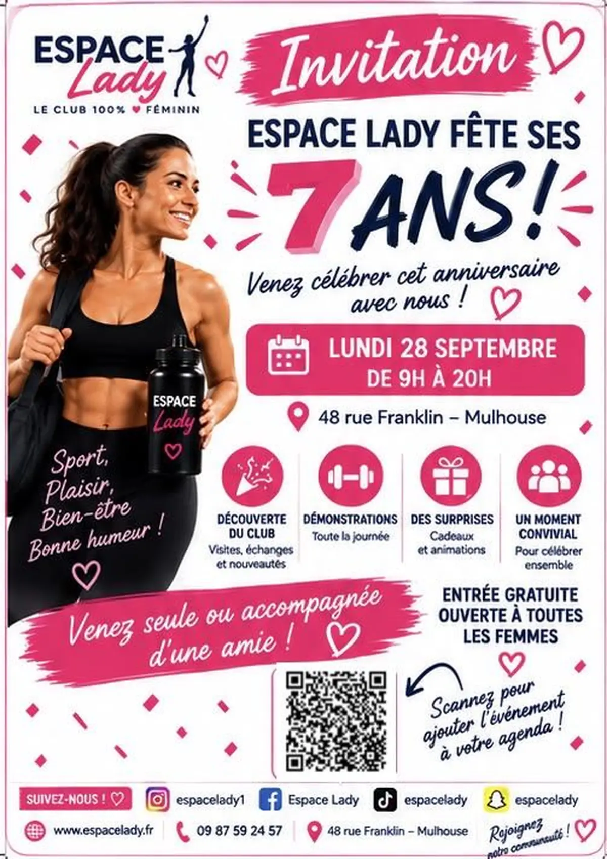 Espace Lady fête ses 7 ans : une journée gratuite et ouverte à toutes !