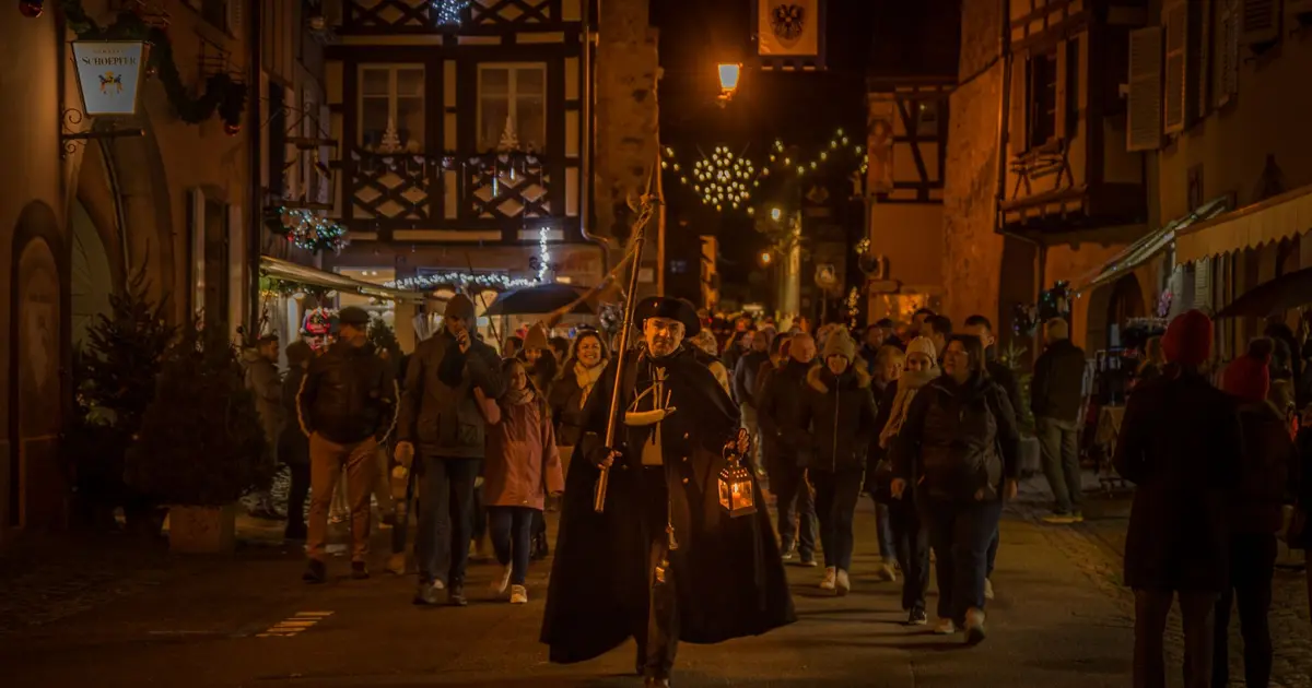 La Ronde de Noël du Veilleur de Nuit à Eguisheim