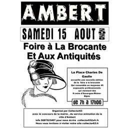 Foire à la brocante et aux antiquités du 15 Août 