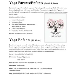 Cours de yoga enfant