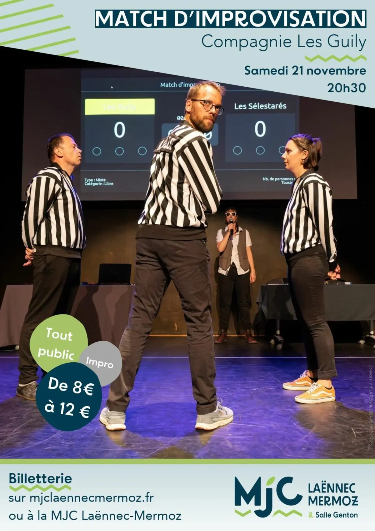 Match de théâtre d'improvisation – Lyon (Les Guily) vs Valence (Les Givrés)