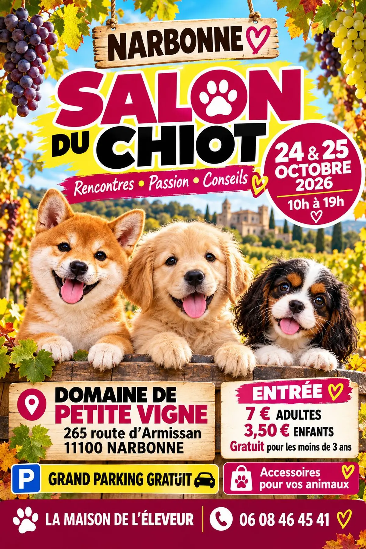 Salon du chiot et du chaton Narbonne