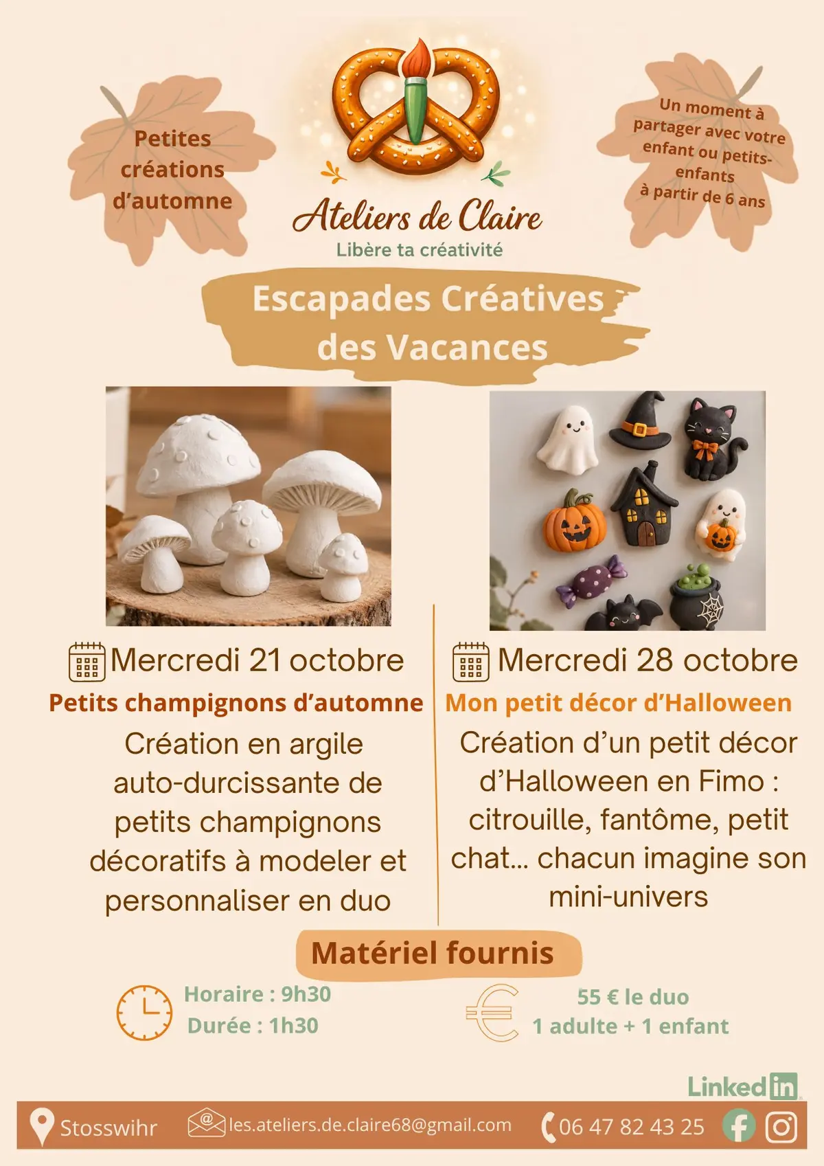 Escapades Créatives des vacances d'Automne