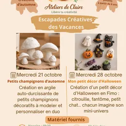 Escapades Créatives des vacances d'Automne