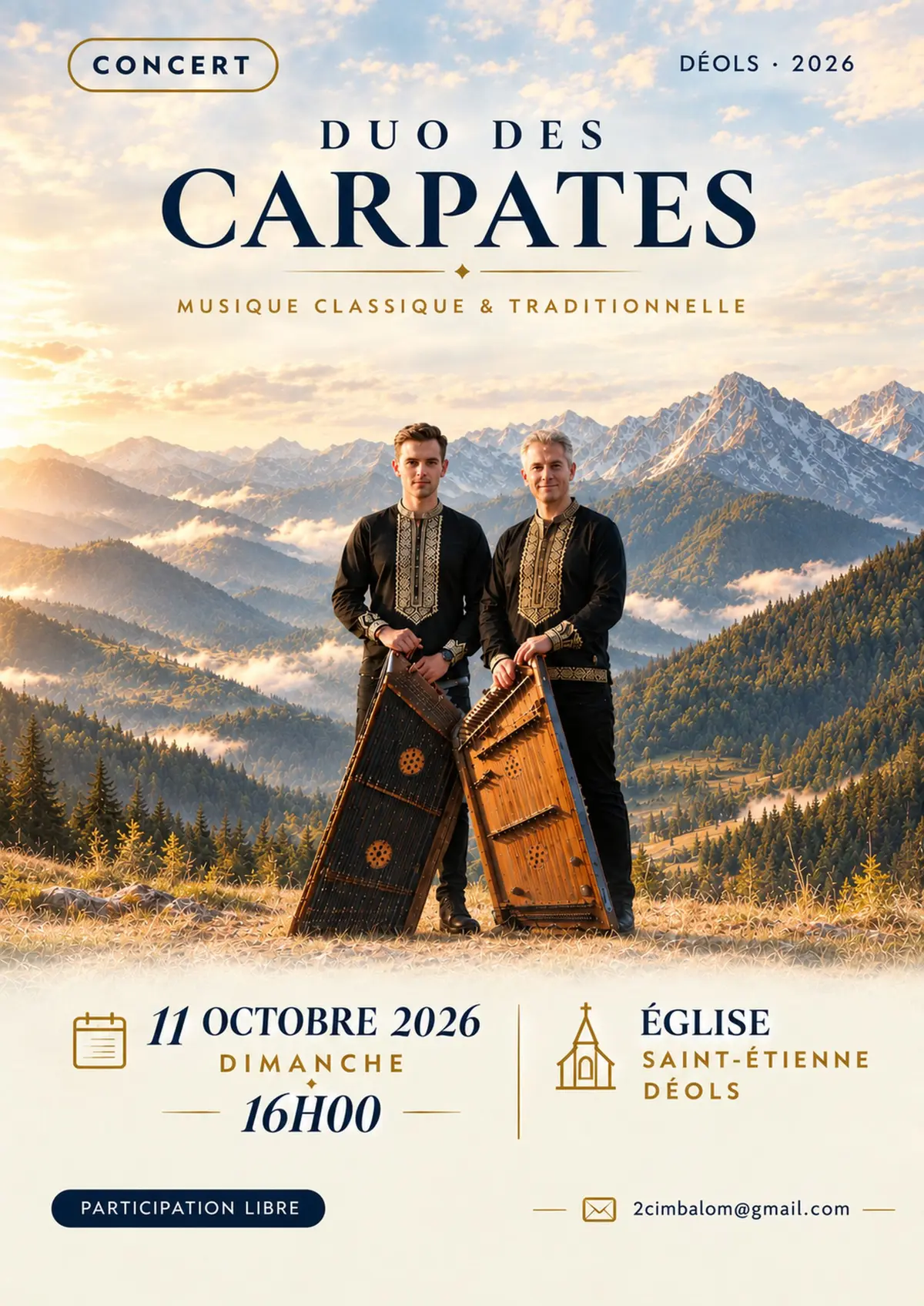 Concert Duo des Carpates - Un voyage musical au cœur de l’Europe