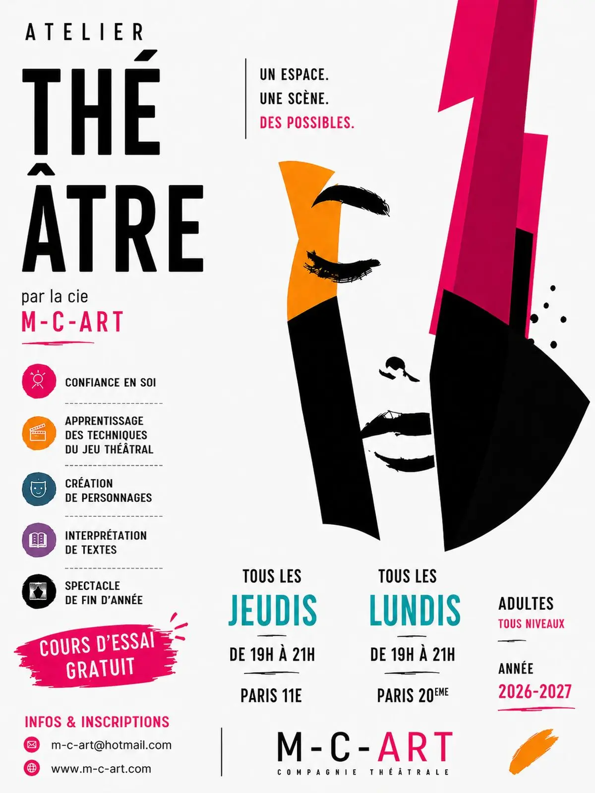 Atelier théâtre adultes