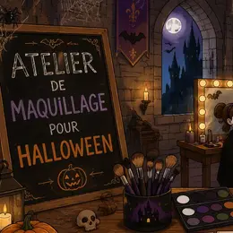 Halloween, atelier maquillage