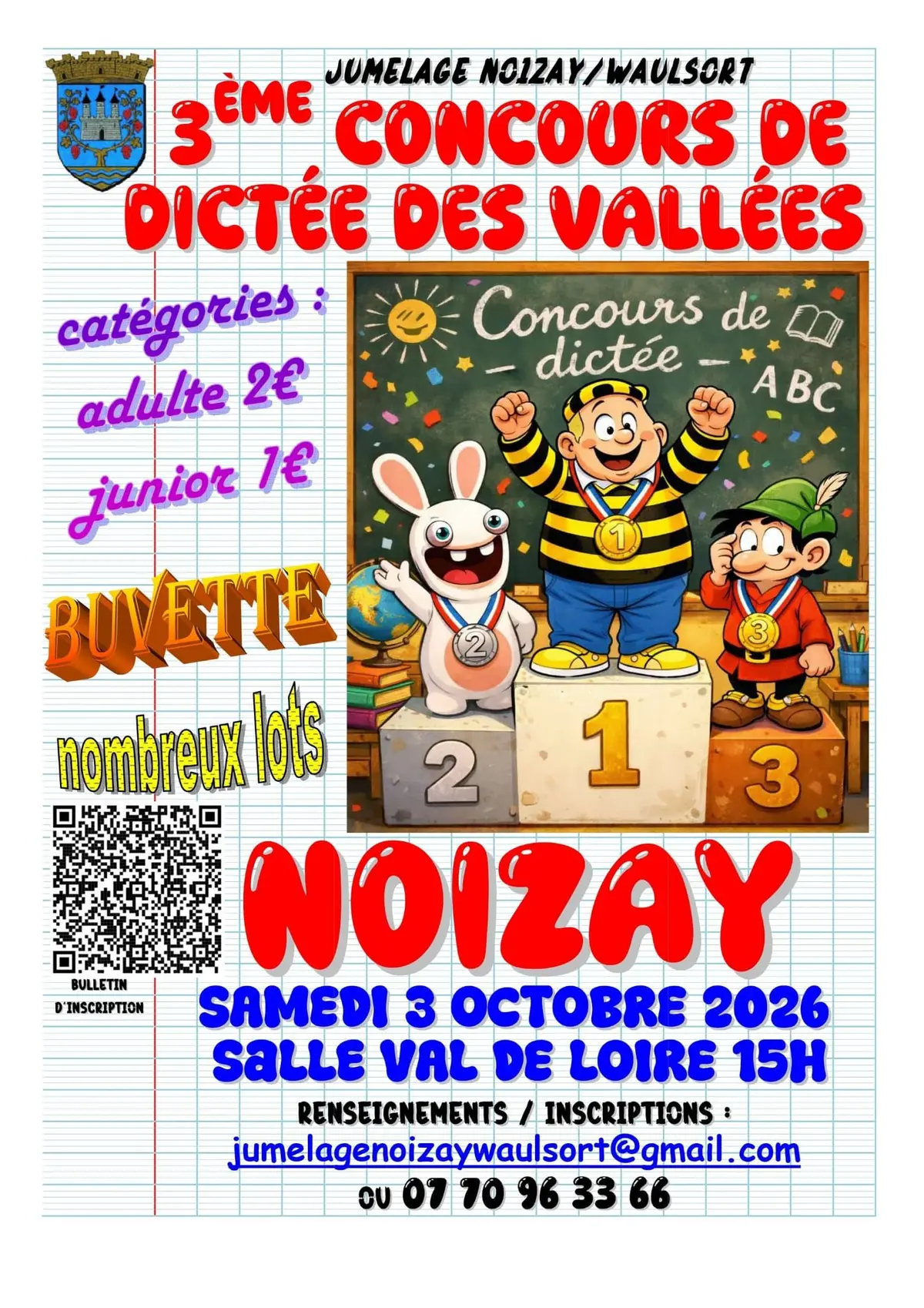3éme concours de Dictée des Vallées 
