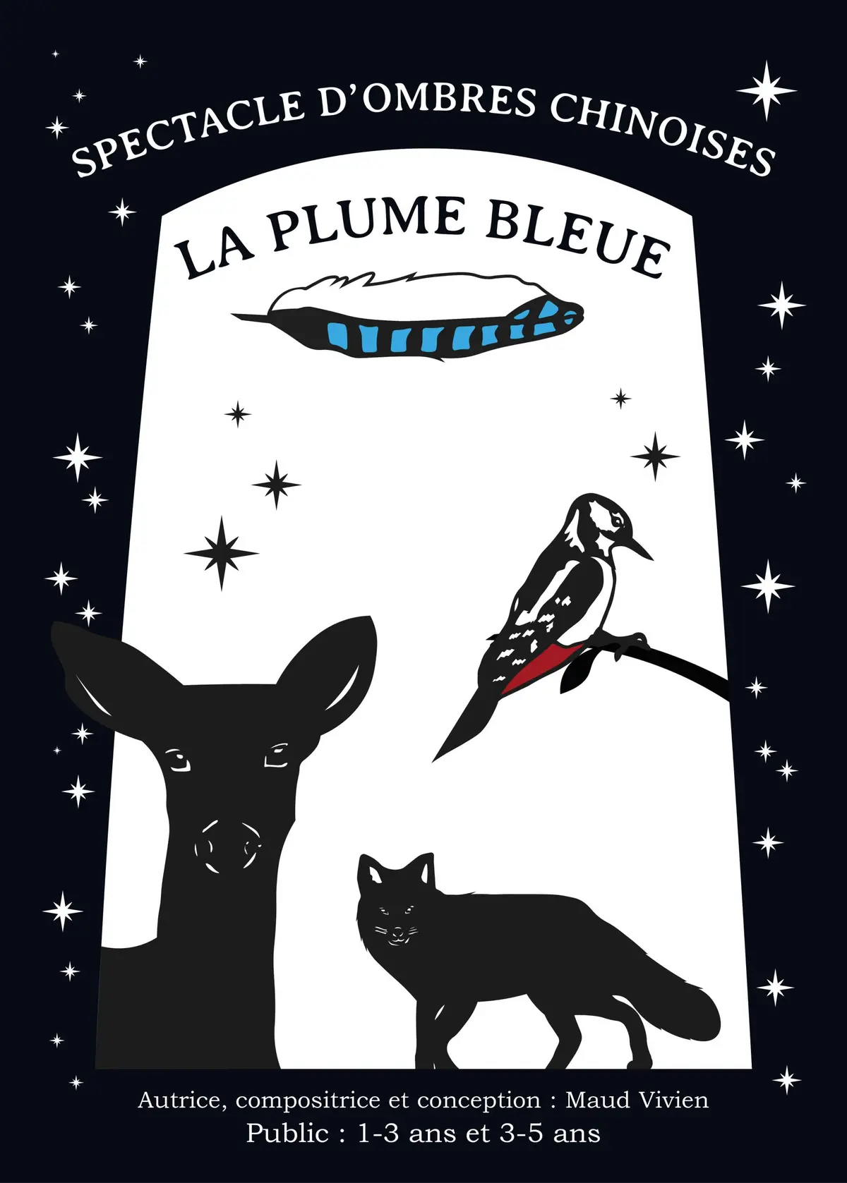 La Plume Bleue, spectacle d'ombres chinoises pour les 1-5 ans