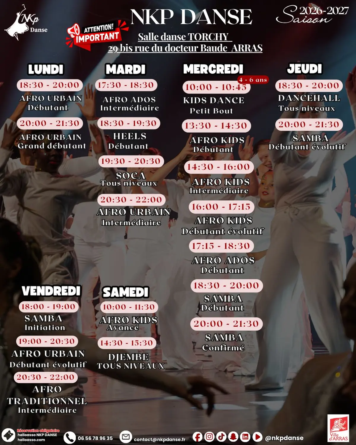 Planning saison 2026/2027