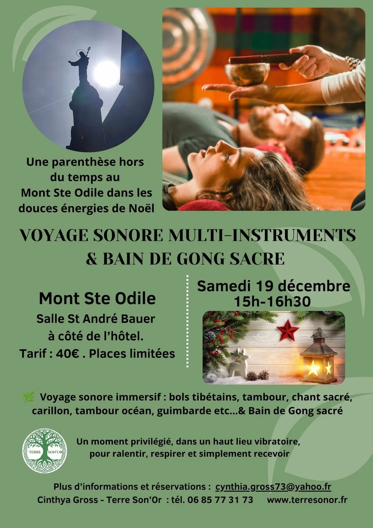 Voyage sonore bols tibétains & bain de gong sacré , bol en cristal 