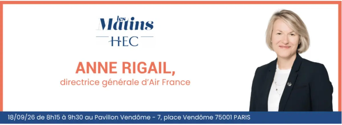Matin HEC avec Anne Rigail, directrice générale d'Air France