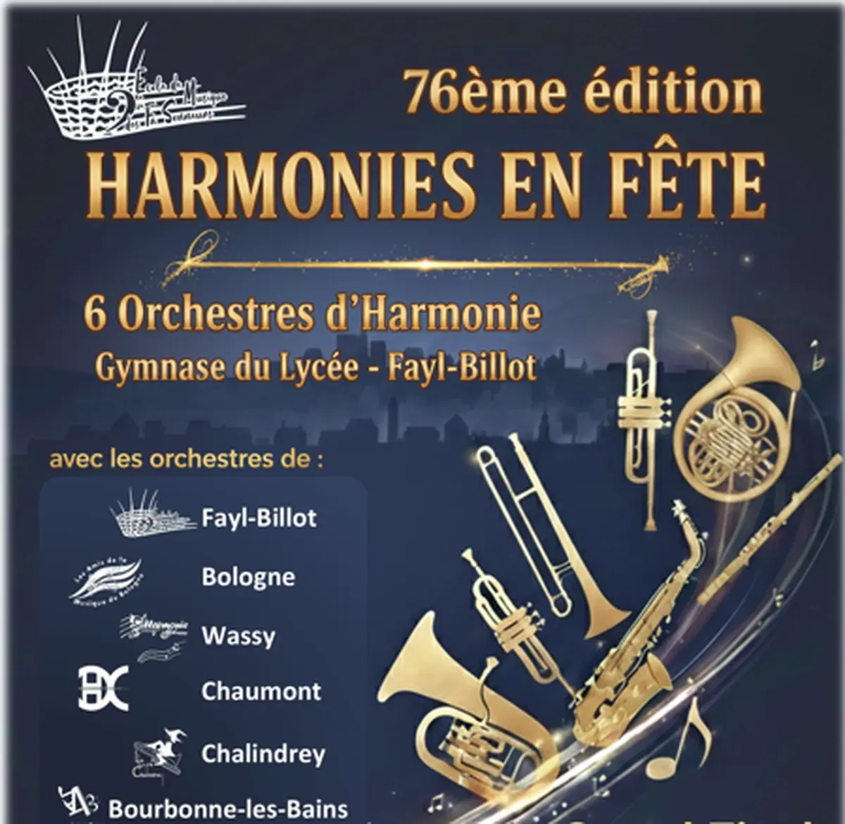 76ème éditions Harmonies en fête à Fayl-Billot