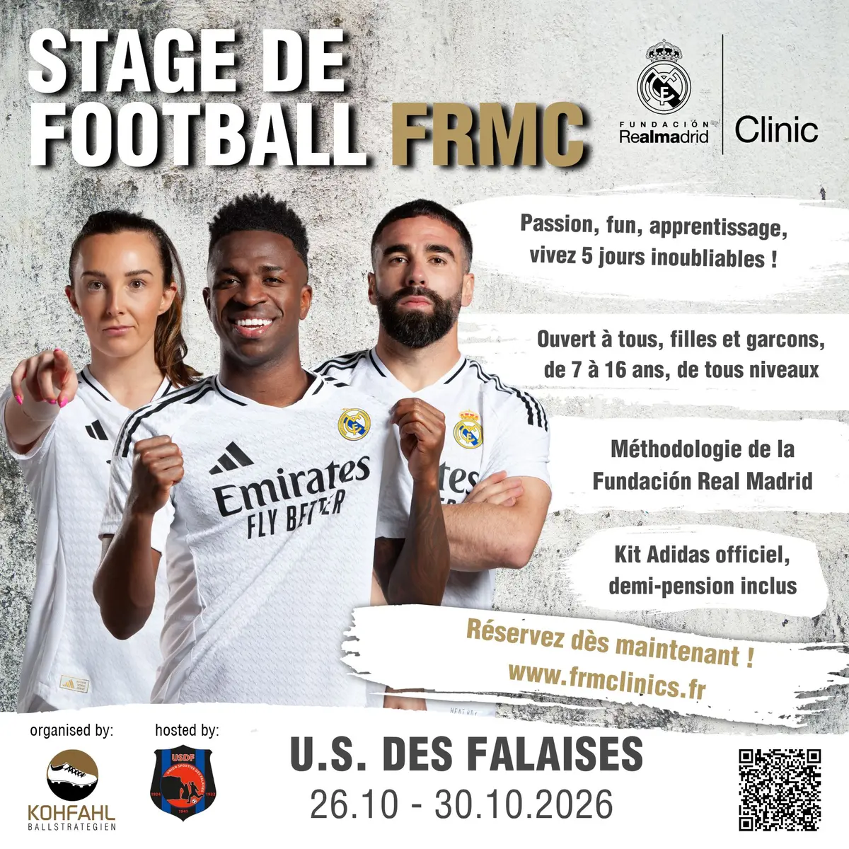 Stage de football Union sportive des Falaises  x Fundacion Real Madrid Clinics 