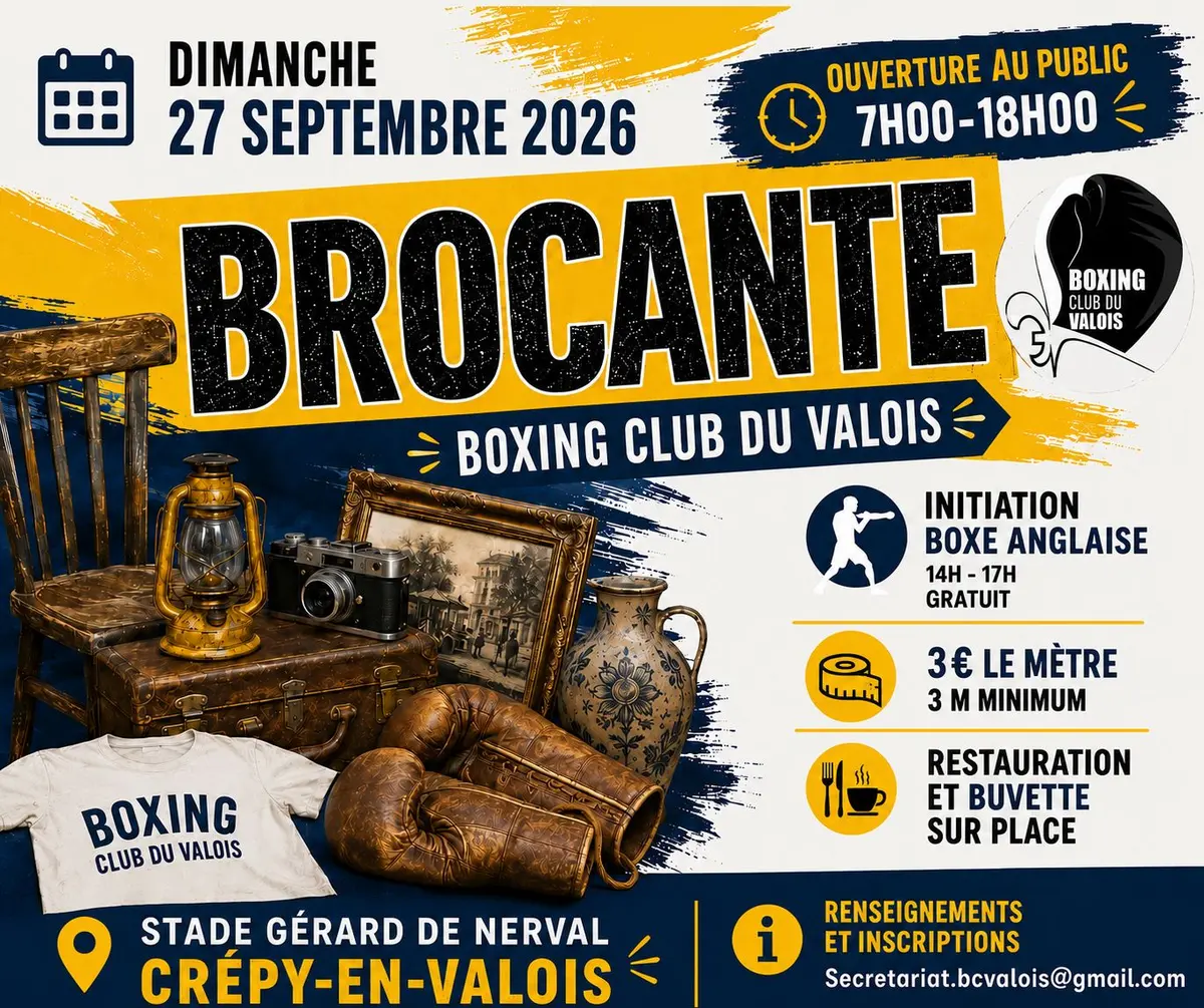 2ème édition - Brocante du  Boxing Club du Valois 