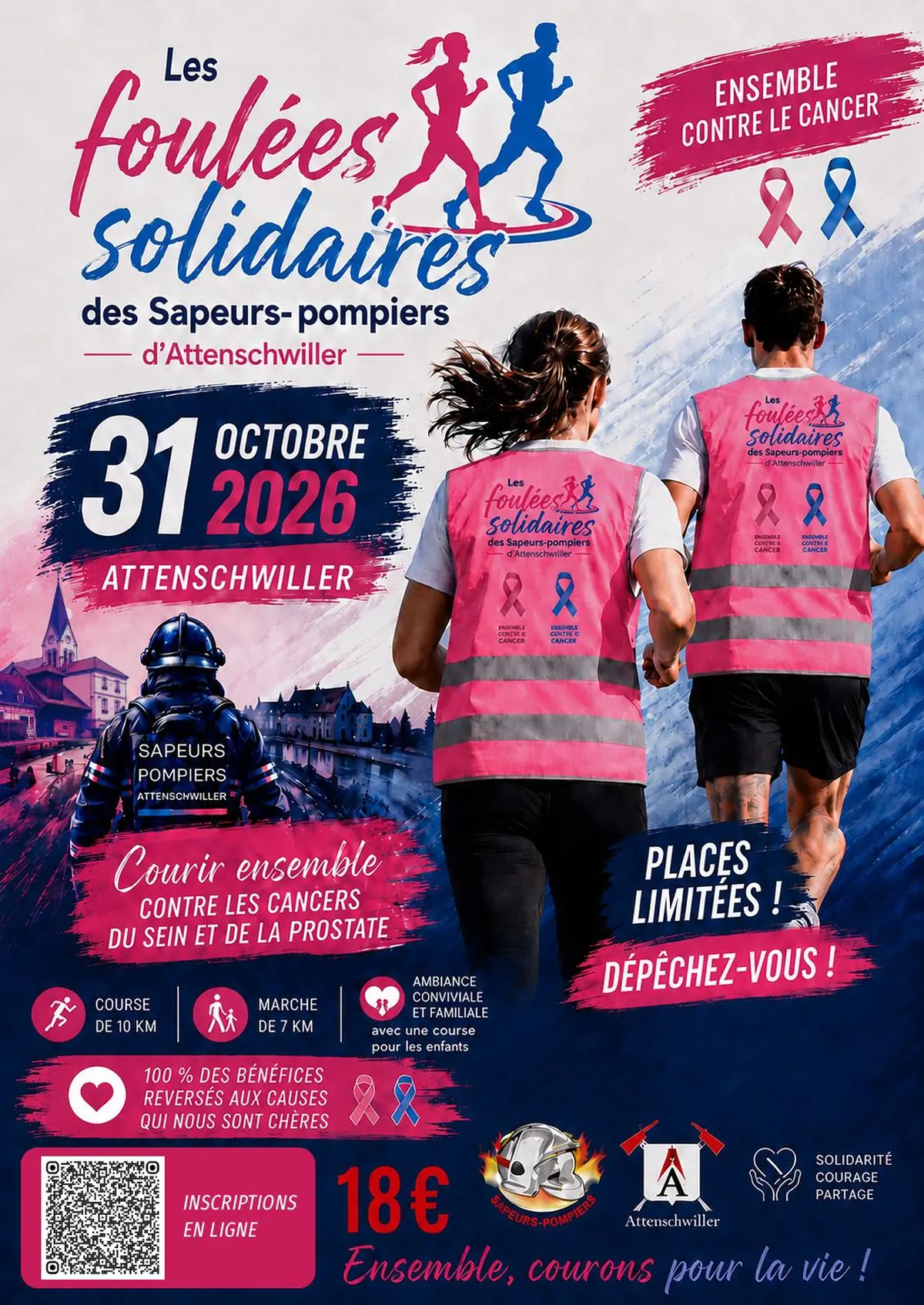 Les Foulées solidaires des Sapeurs-Pompiers d'Attenschwiller