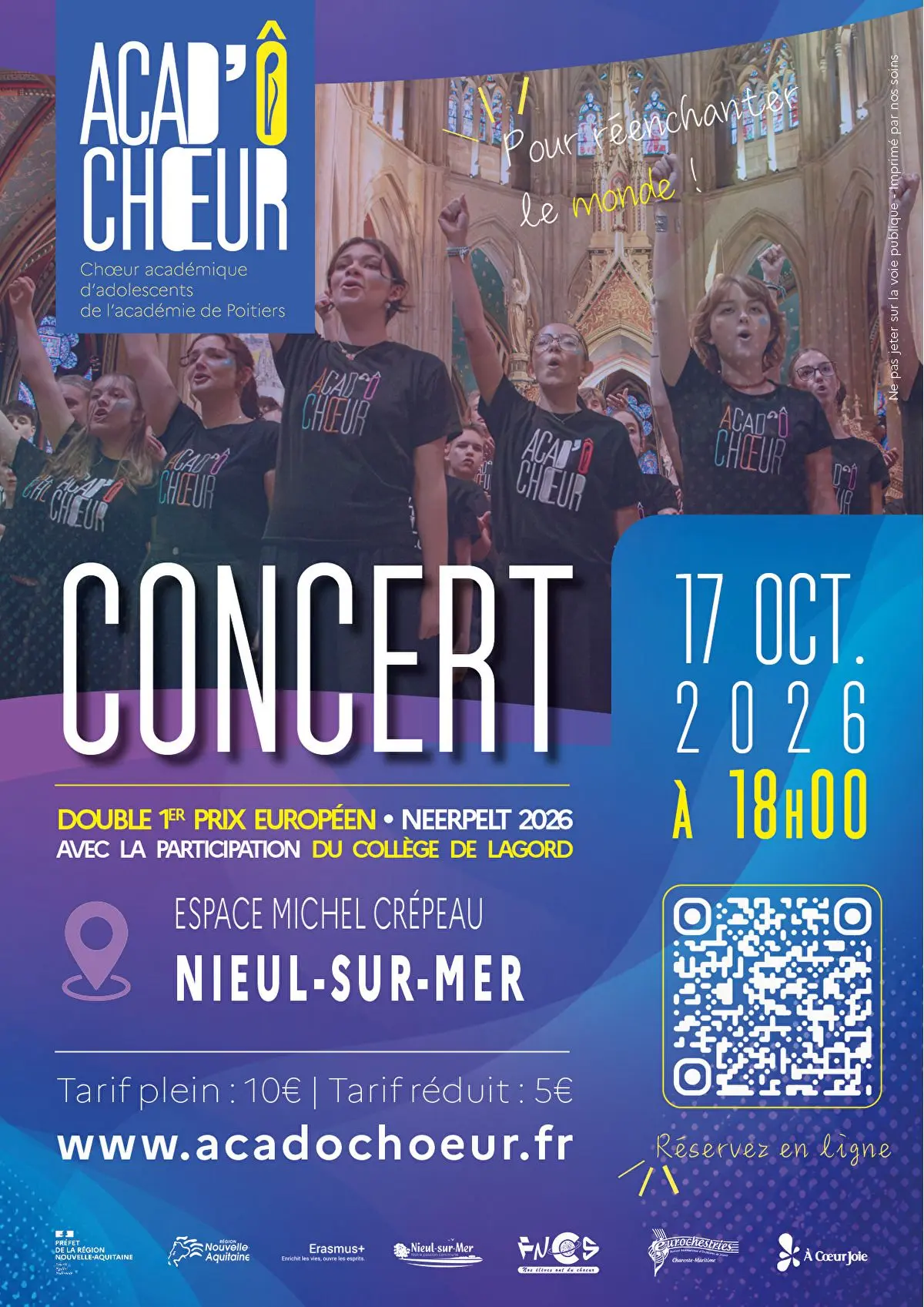 Concert Acad’ÔChœur — Réenchanter le monde