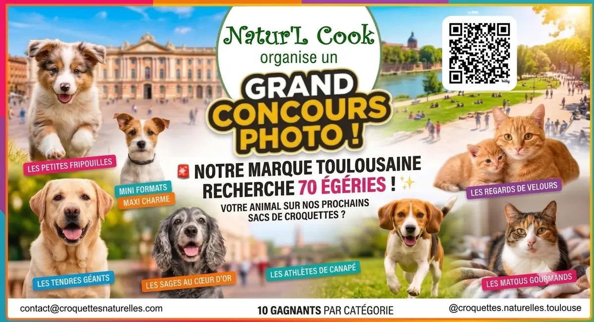 Casting Concours Egéries chiens et chats Natur'L CooK