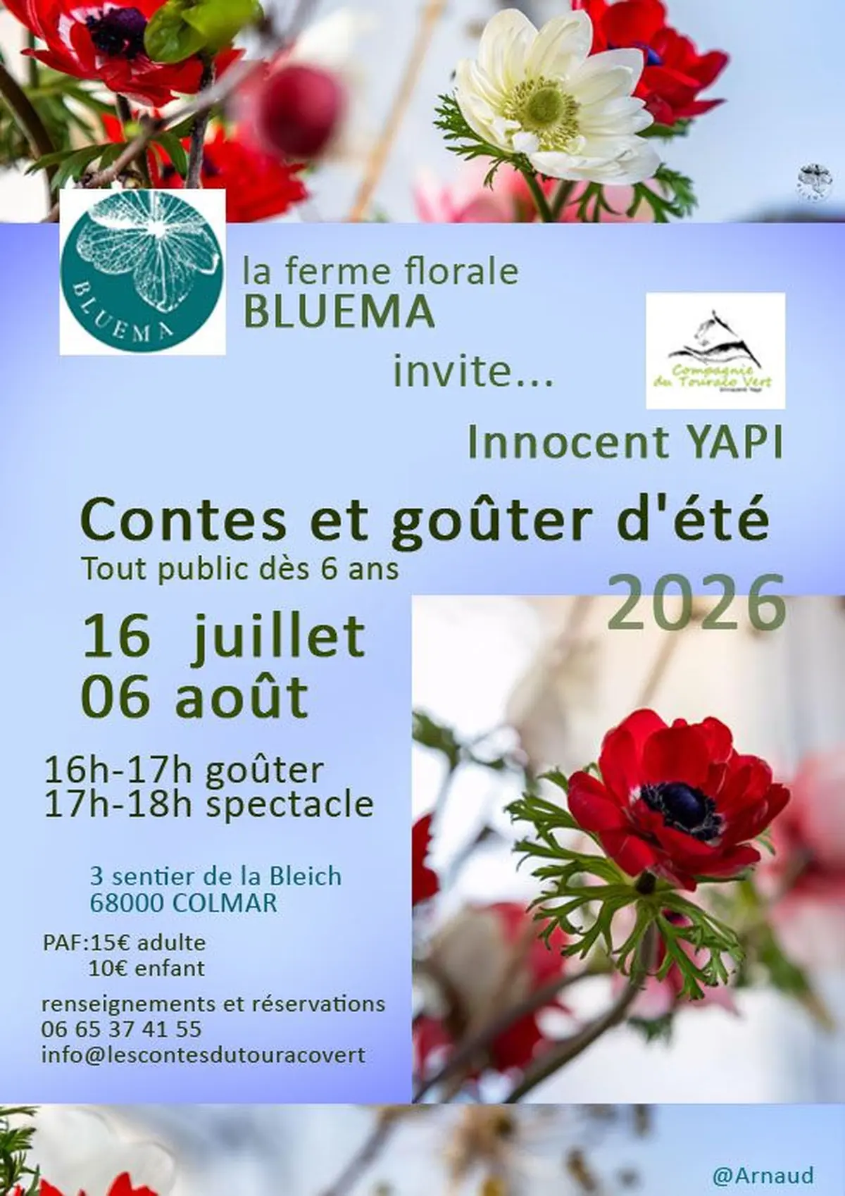 Goûter conté chez Bluema 