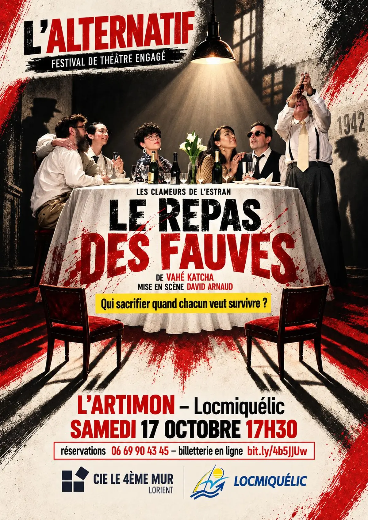 Le repas des fauves de Vahé Katcha par Les Clameurs de l'Estran