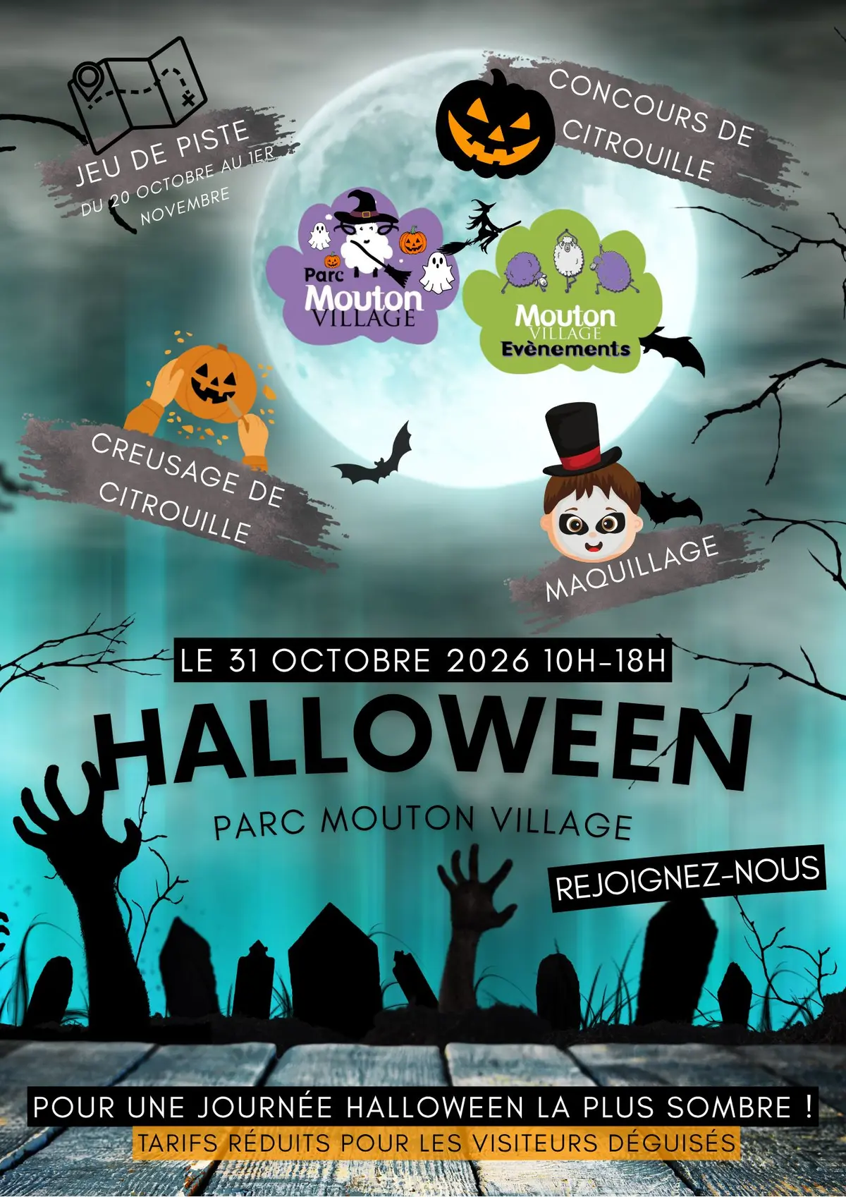 Halloween 2026 au parc Mouton Village